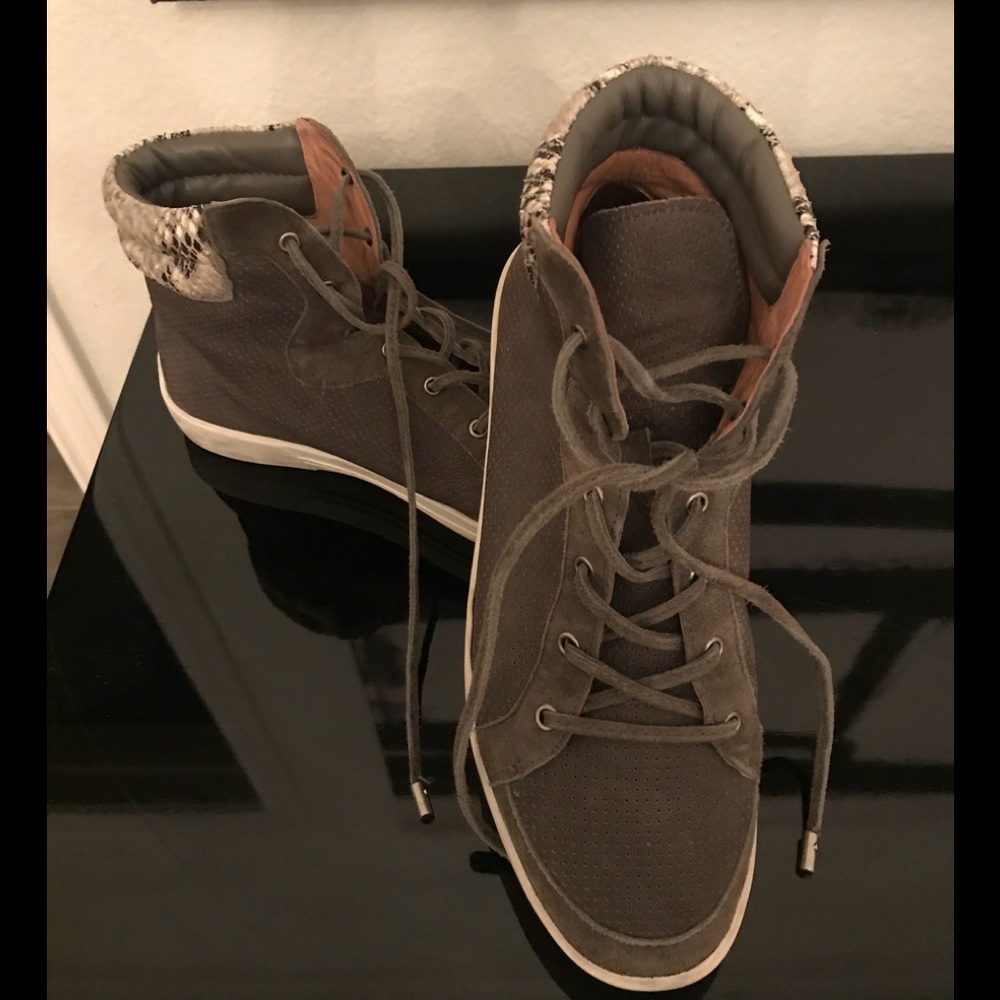 Joie suede high top tennis shoes